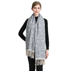 8395 Women Winter Scarf Warm Soft Cashmere Feel Giant Shawl